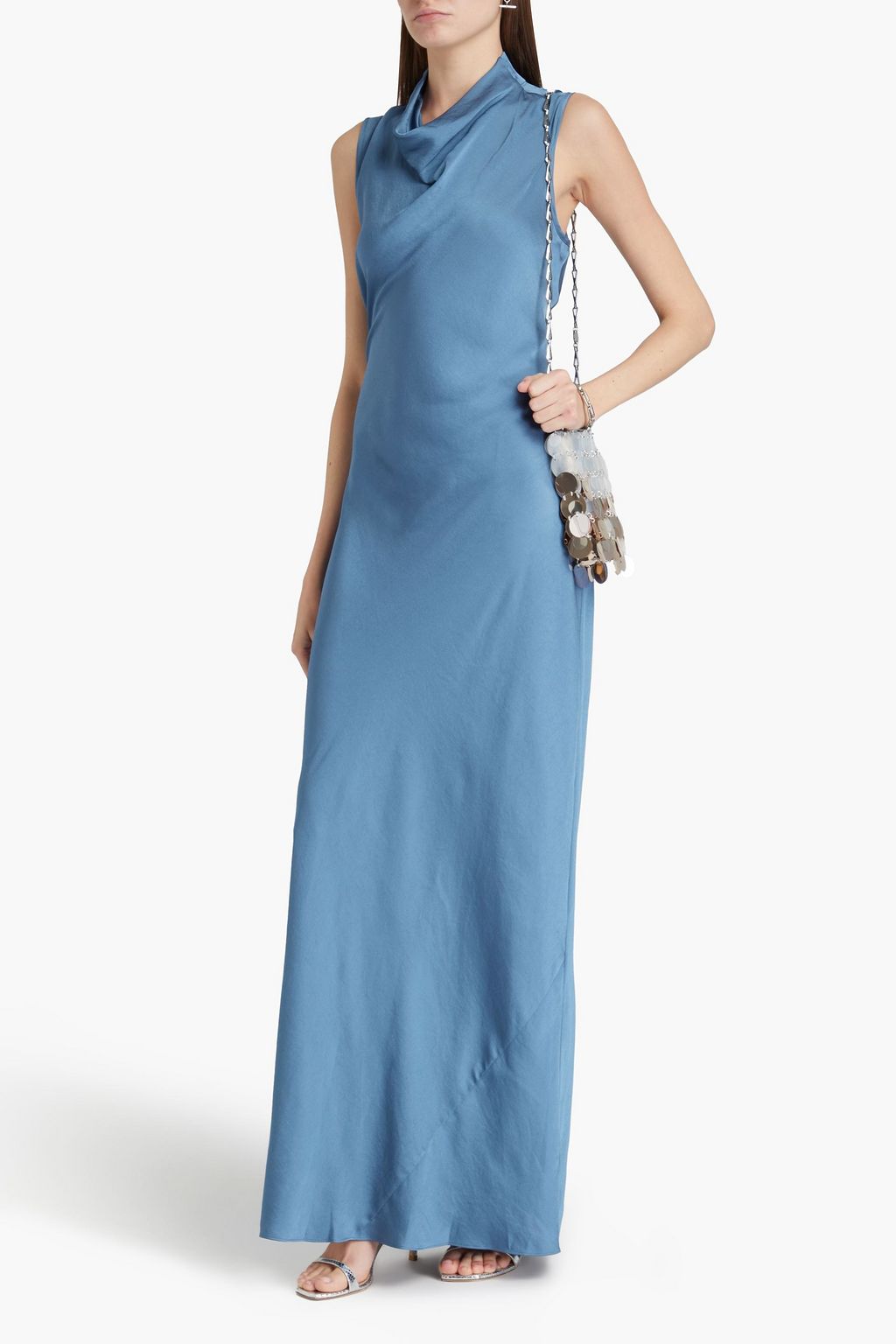 VERONICA BEARD Kura satin-crepe maxi dress