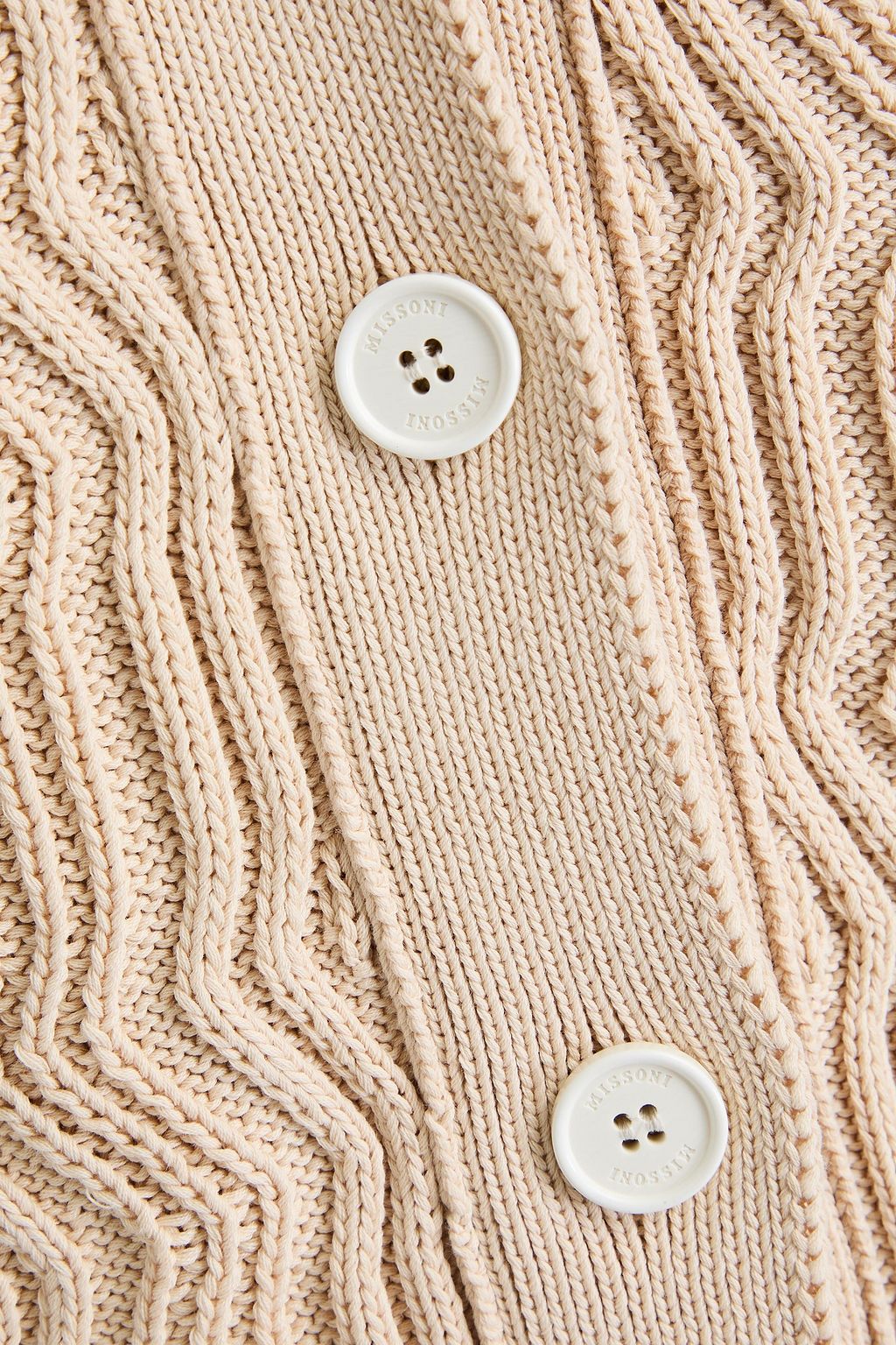 MISSONI كارديغان من القطن بتصميم مضلّع