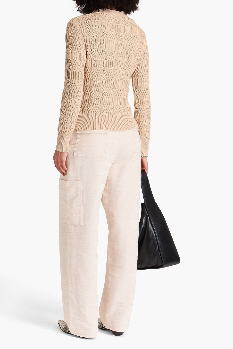 Missoni Cotton Cardigan In Beige
