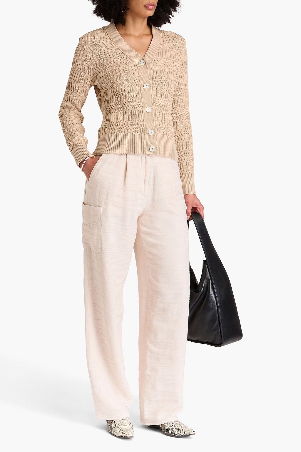 MISSONI كارديغان من القطن بتصميم مضلّع