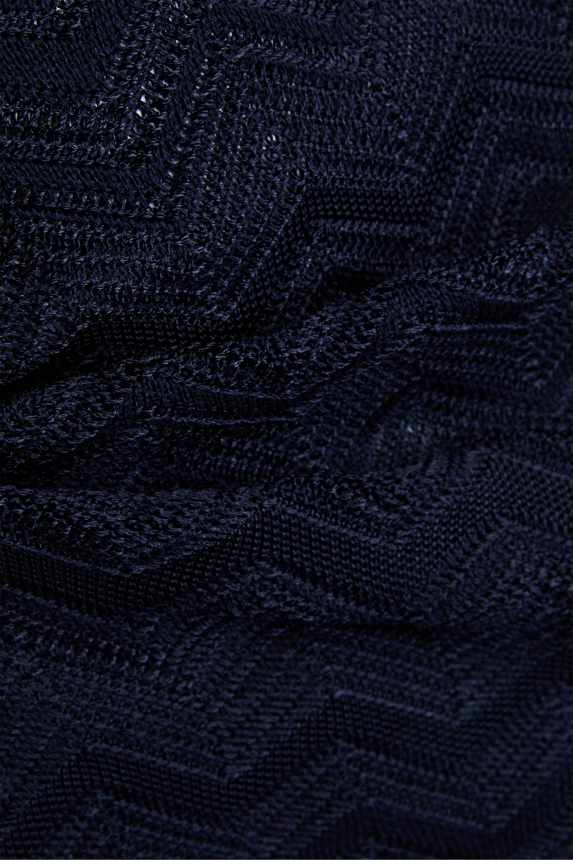 Missoni Crochet-knit wool-blend pencil skirt