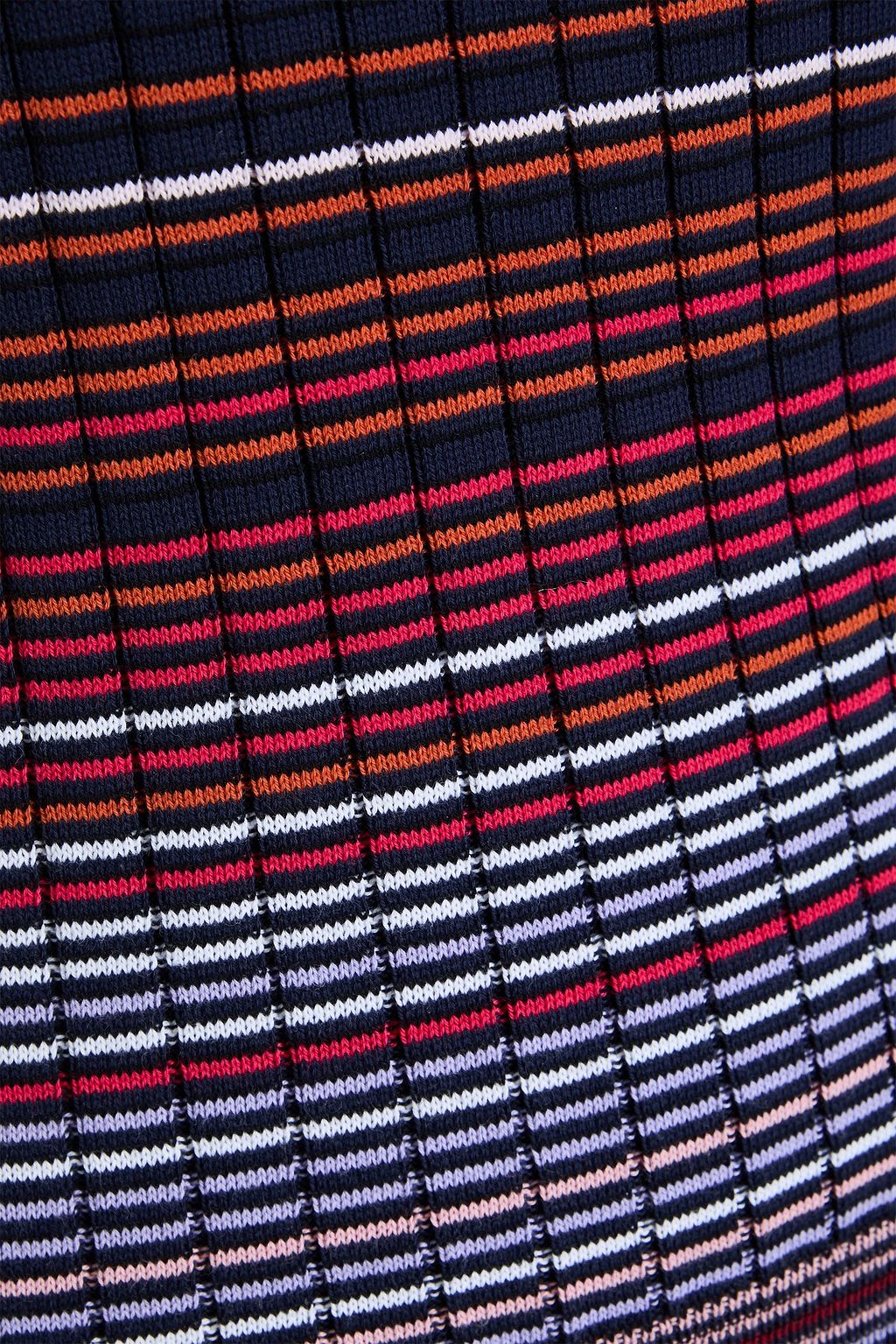 MISSONI كنزة رياضية مخططة من مزيج من القطن والنسيج المحبوك المضلّع