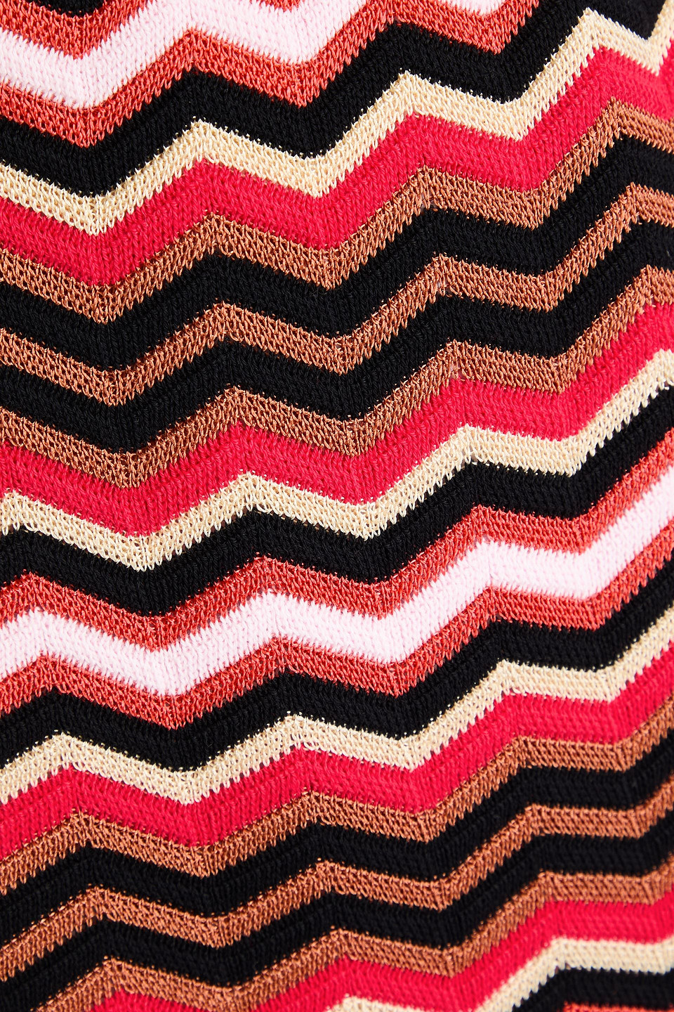 Shop Missoni Cotton-blend Mini Skirt In Papayafarben