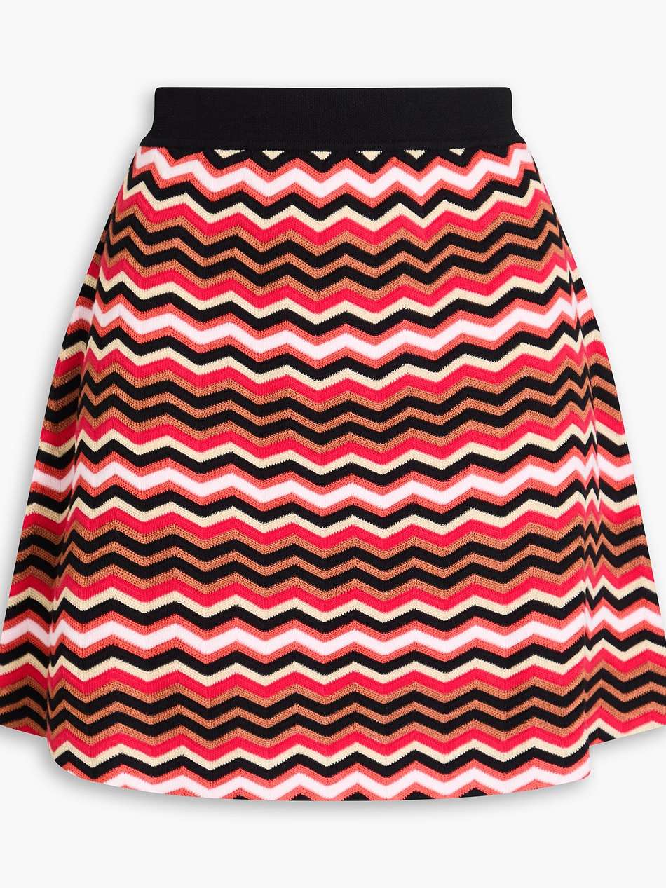 cotton-blend mini skirt