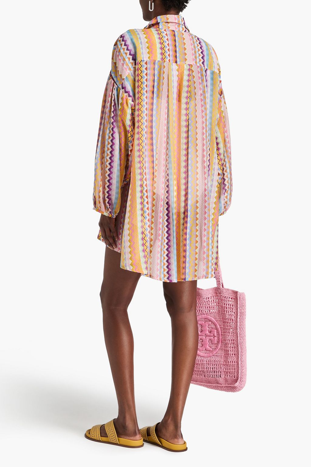 MISSONI 프린트 코튼 실크 혼방 셔츠