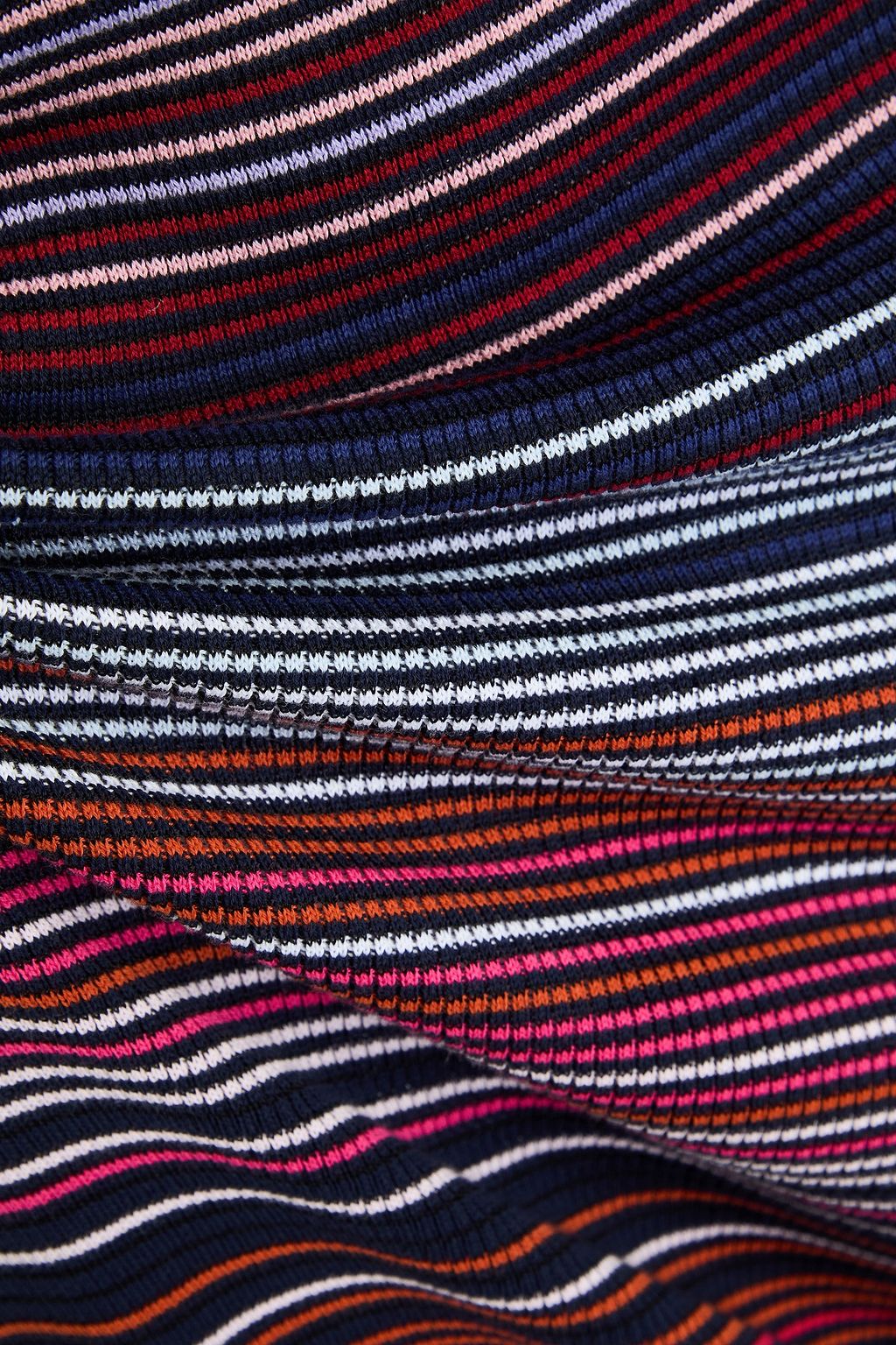 MISSONI تنورة بقصّة مستقيمة مخططة من مزيج من القطن المضلّع
