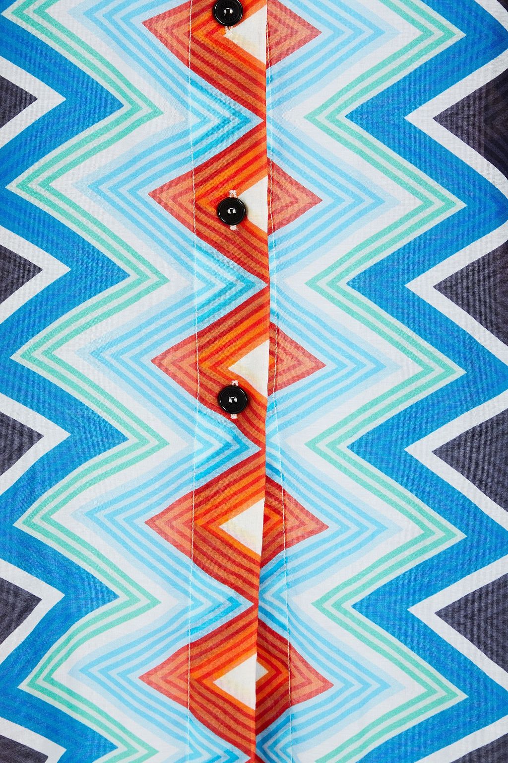 MISSONI قميص من مزيج حرير والقطن مزين بطبعات