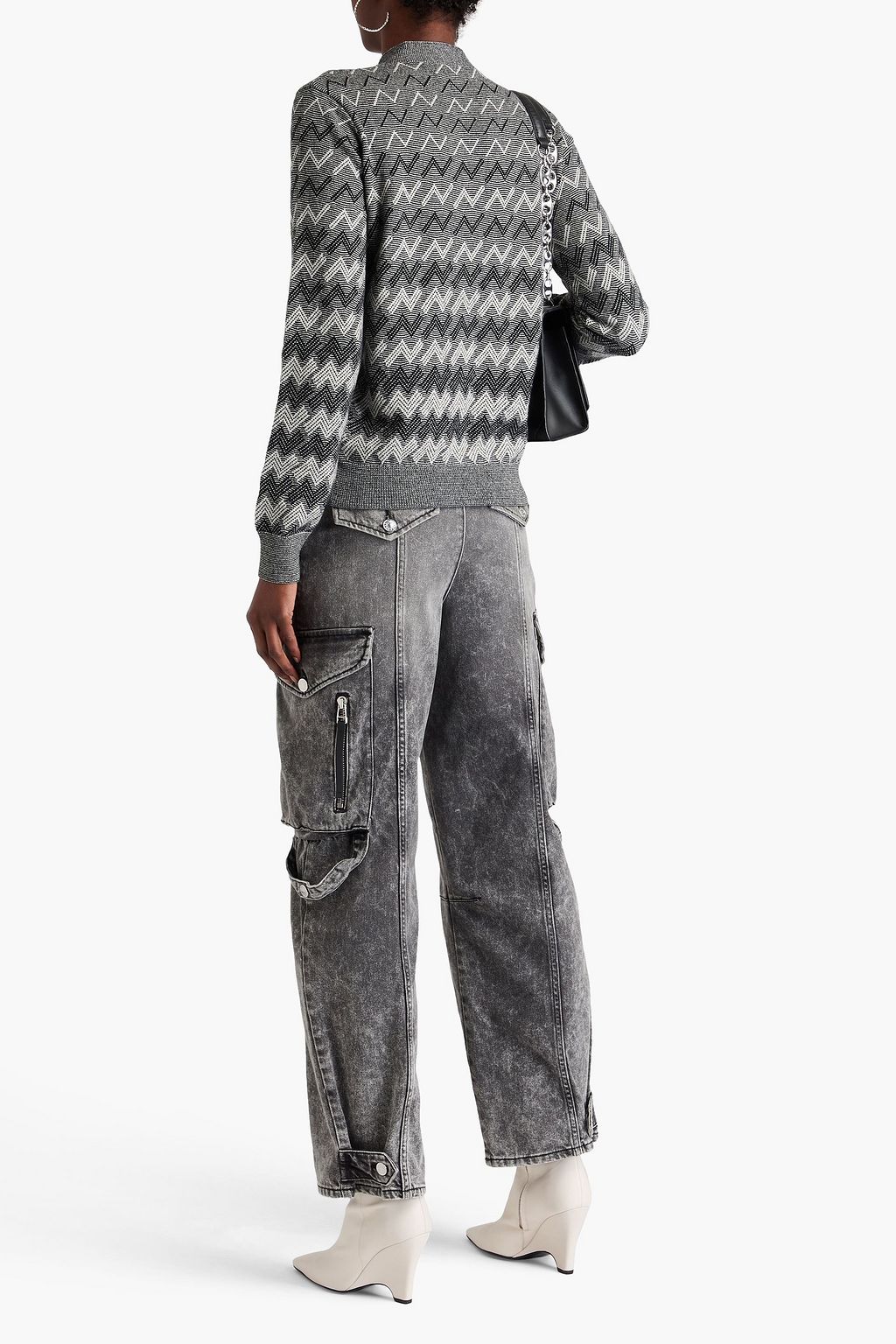 MISSONI Intarsia cashmere cardigan