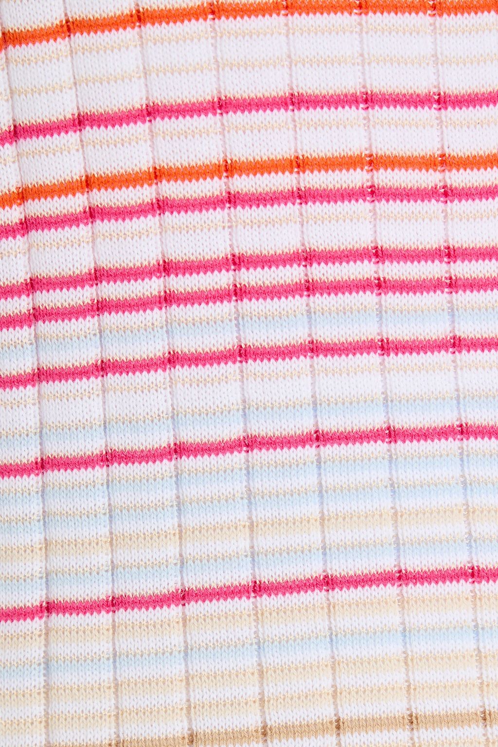 MISSONI بلوزة من مزيج من القطن بتصميم مضلّع ومخطط