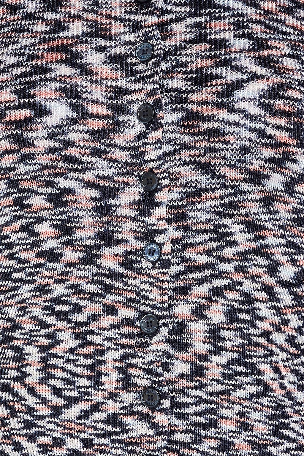 MISSONI كارديغان قصير محبوك بألوان متداخلة