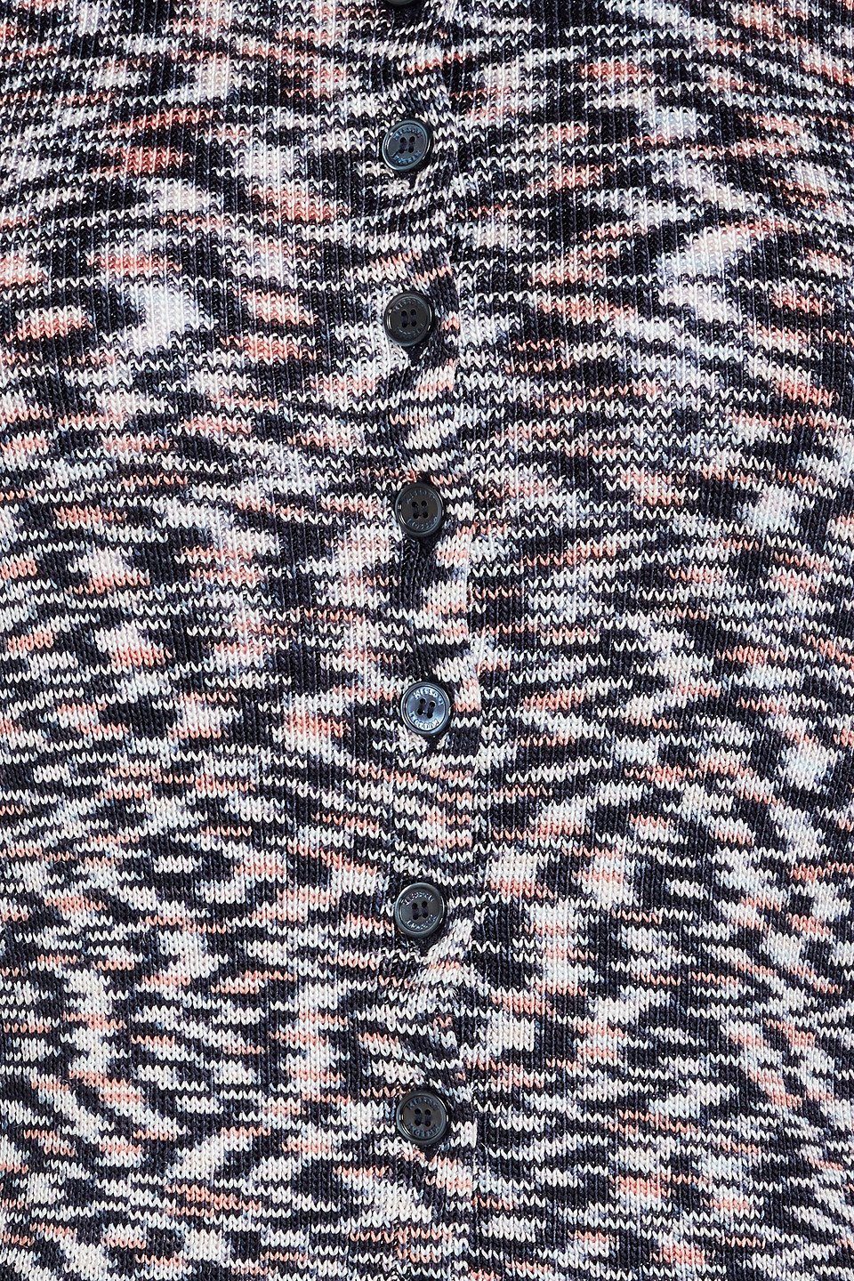 Missoni Cropped Strickcardigan In Space-dye-optik In Nachtblau