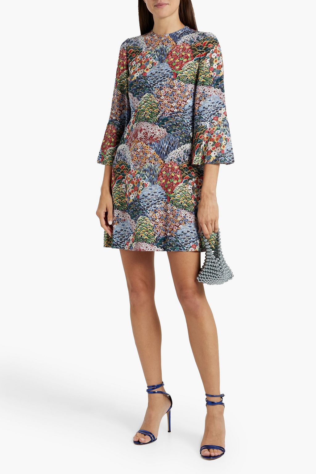 VALENTINO GARAVANI Floral-print silk crepe de chine mini dress