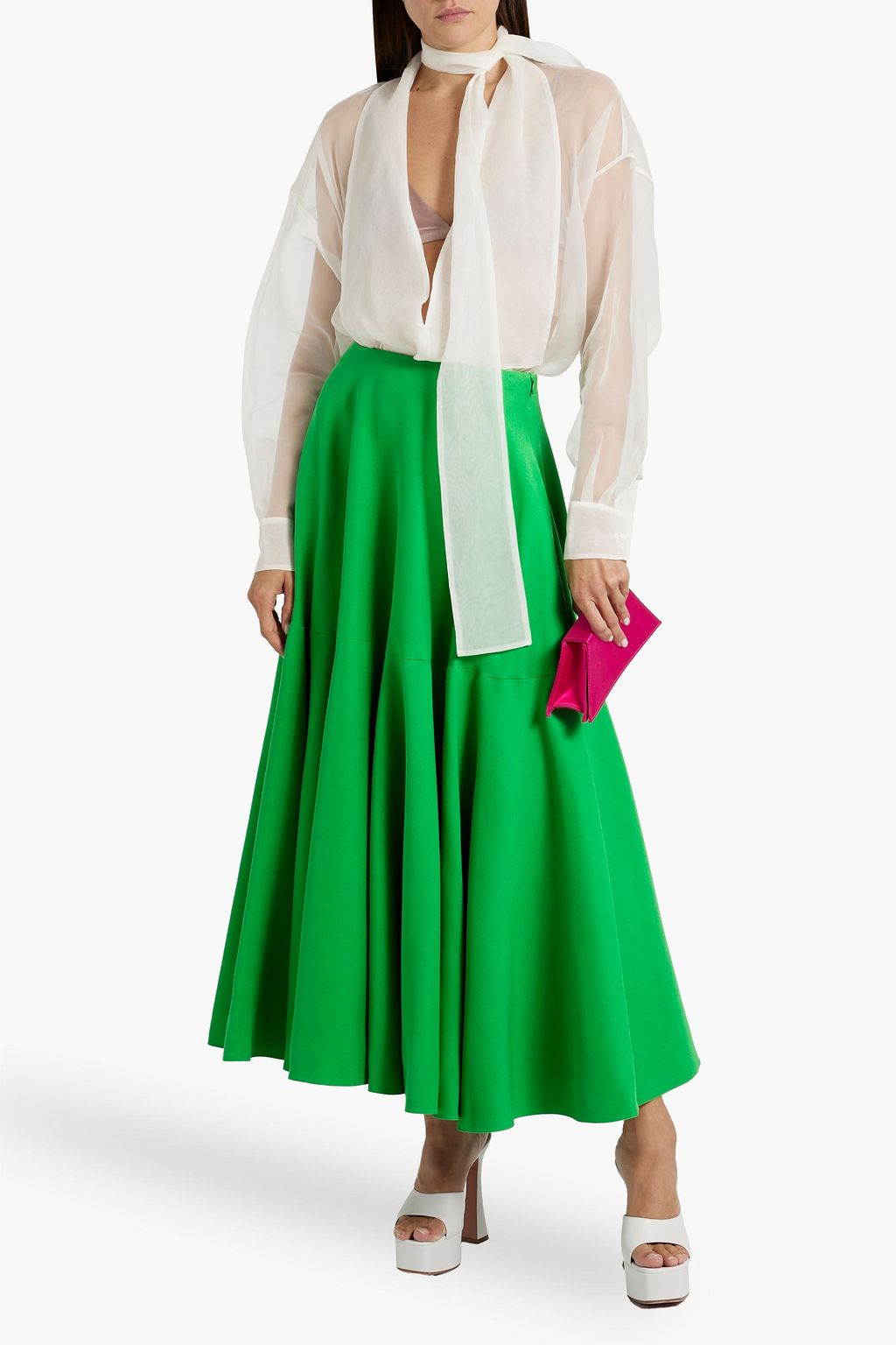 VALENTINO GARAVANI Silk-organza blouse