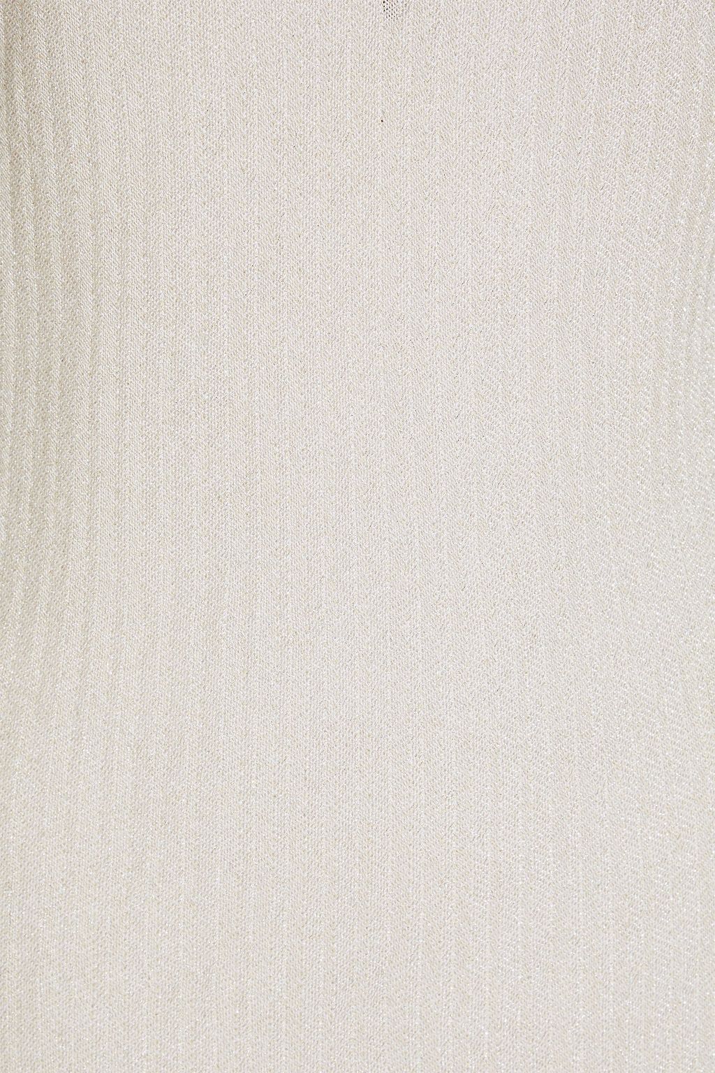 MISSONI بلوزة من مزيج من القطن المحبوك بحبكة كروشيه وبلون معدني