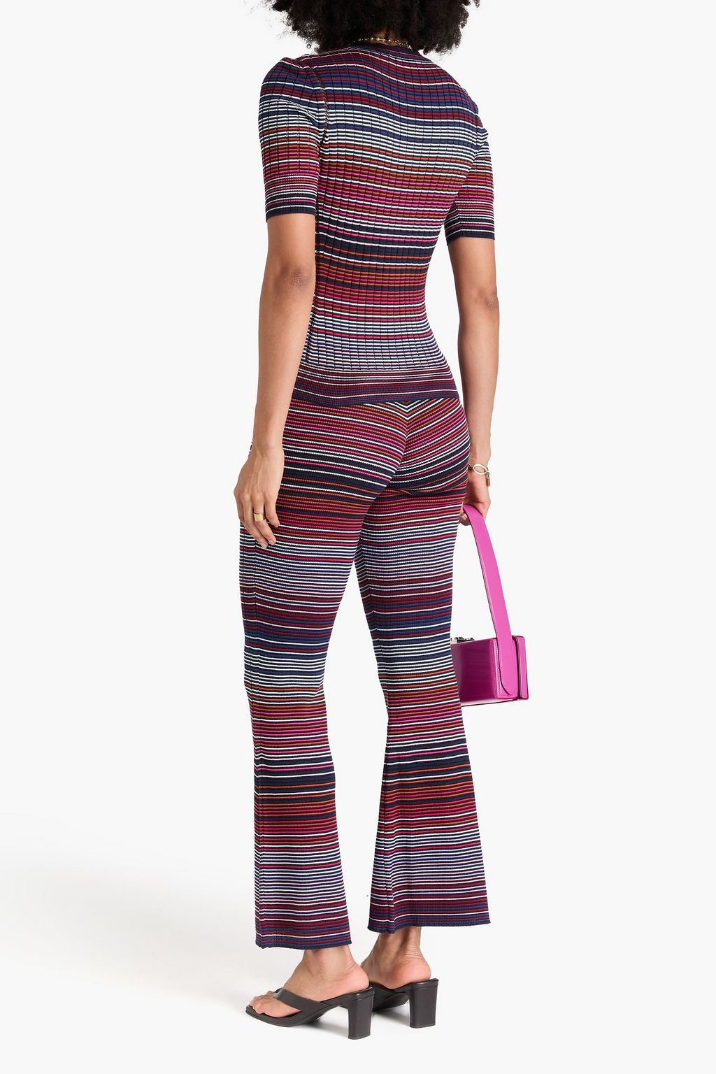 MISSONI بلوزة من مزيج من القطن بتصميم مضلّع ومخطط