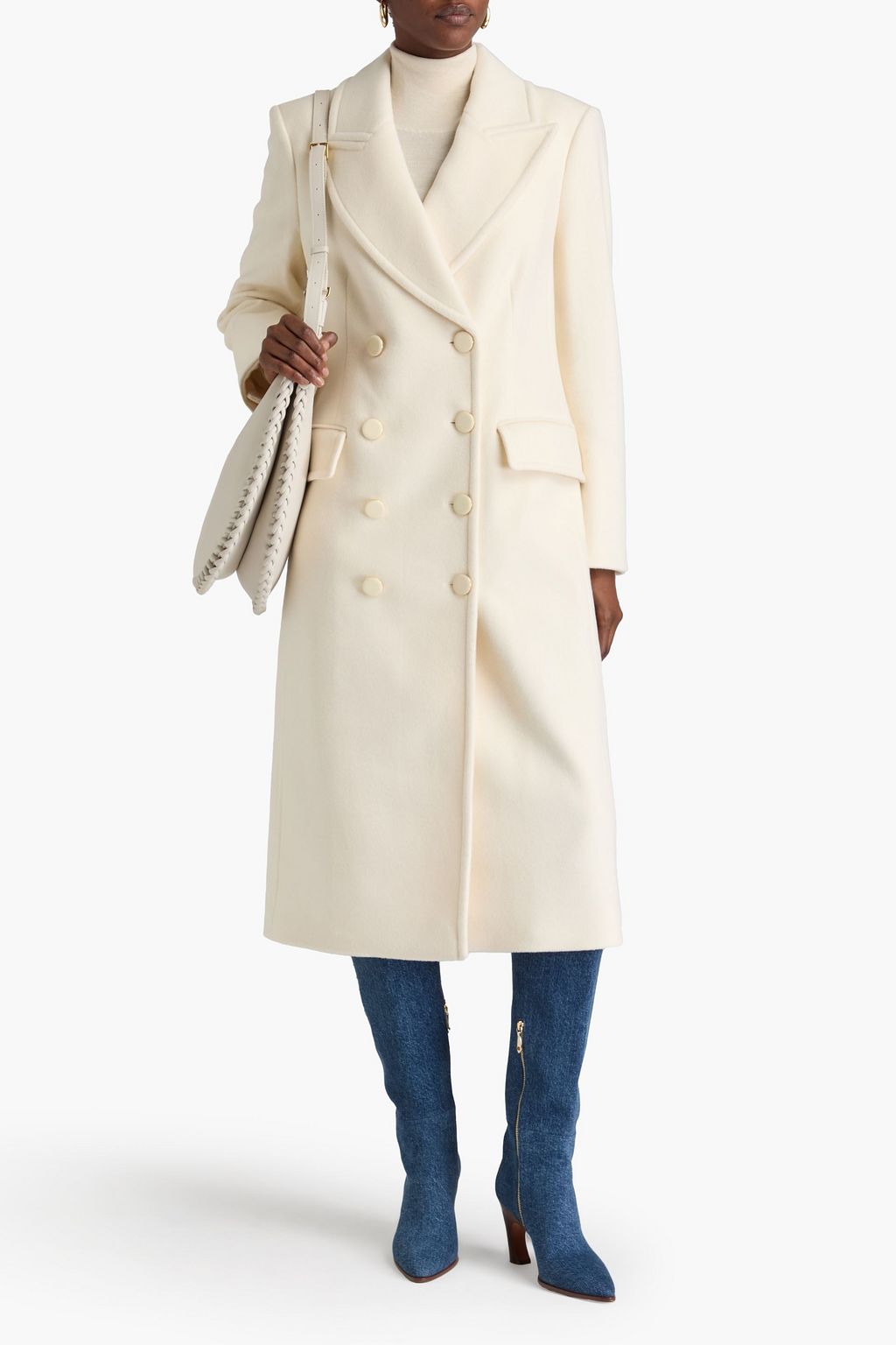 VERONICA BEARD Nalida Dickey double-breasted wool and cashmere-blend felt coat