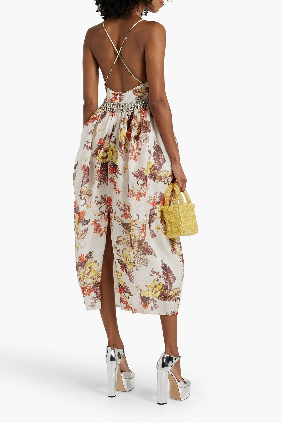 Zimmermann Women's Vestido Tirantes Blanco Est Flores In Ivory