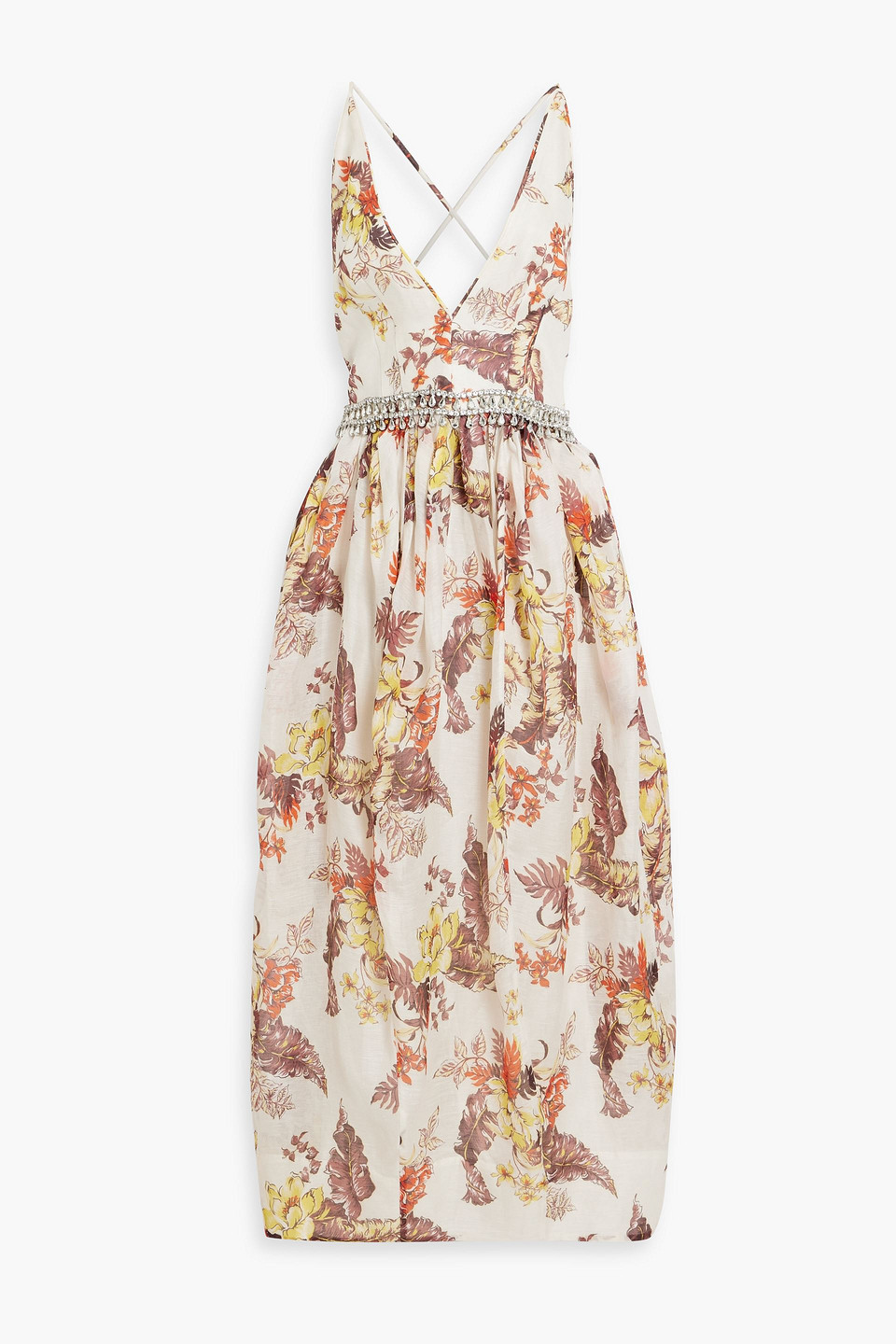 Zimmermann Women's Vestido Tirantes Blanco Est Flores In Ivory