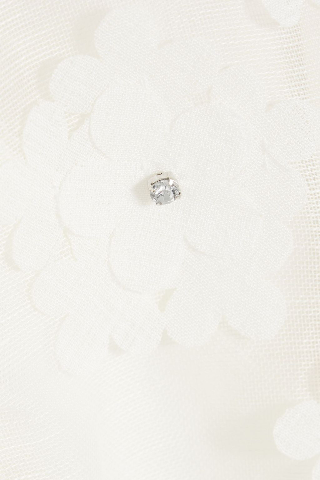 ZIMMERMANN Oberteil aus Organza mit floralen Applikationen