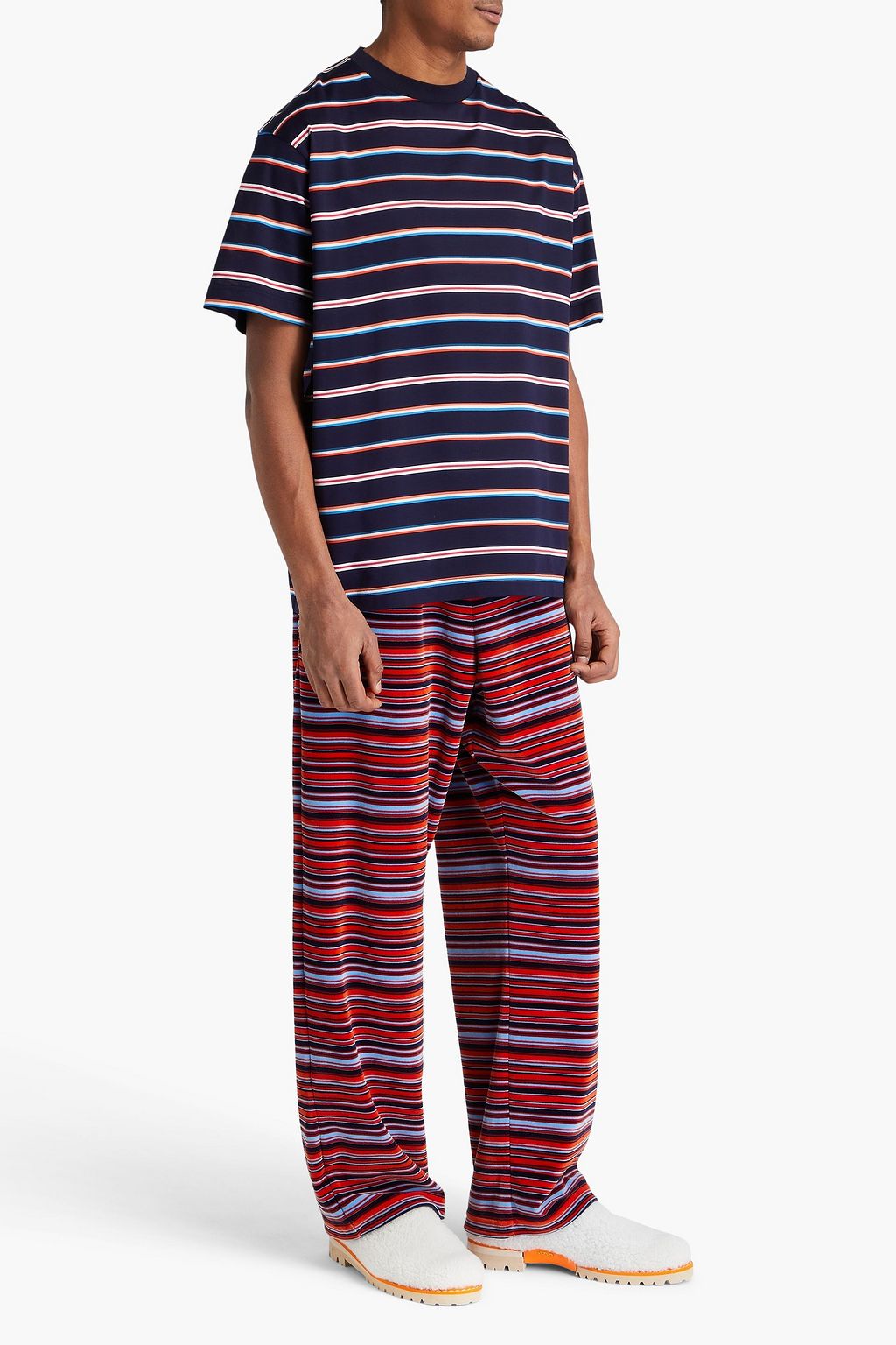 MISSONI 코튼 저지 크롭 후디