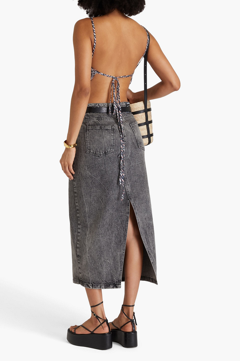 Missoni Tied-around Cropped Top In Nachtblau