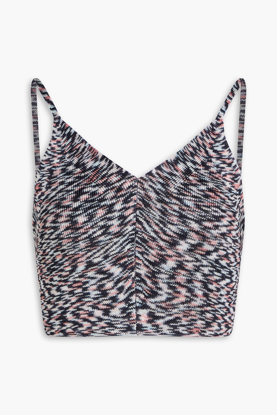 Missoni Tied-around Cropped Top In Blue
