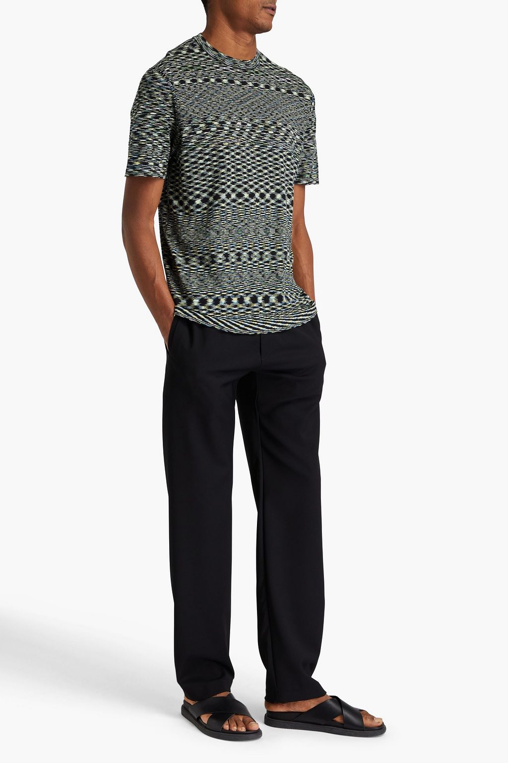 MISSONI Space-dyed cotton-jersey T-shirt