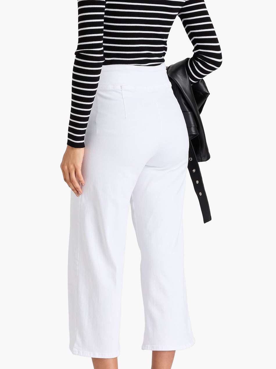 cropped high-rise straight-leg jeans