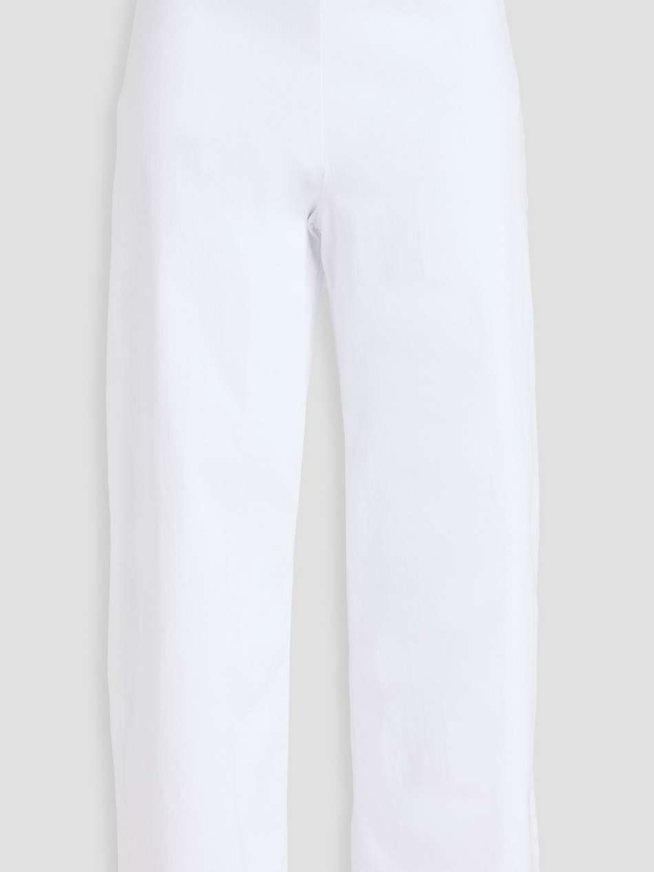 cropped high-rise straight-leg jeans