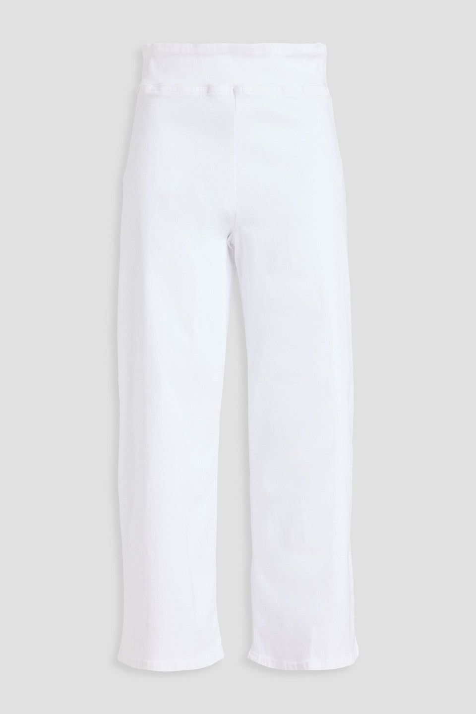 Frame Cropped High-rise Straight-leg Jeans In White