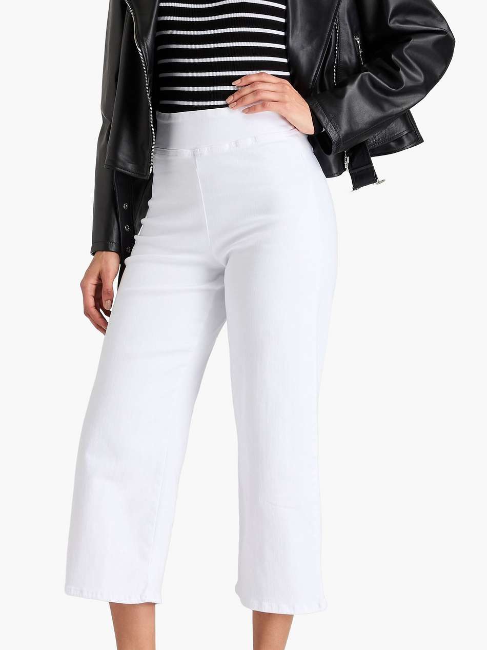 cropped high-rise straight-leg jeans