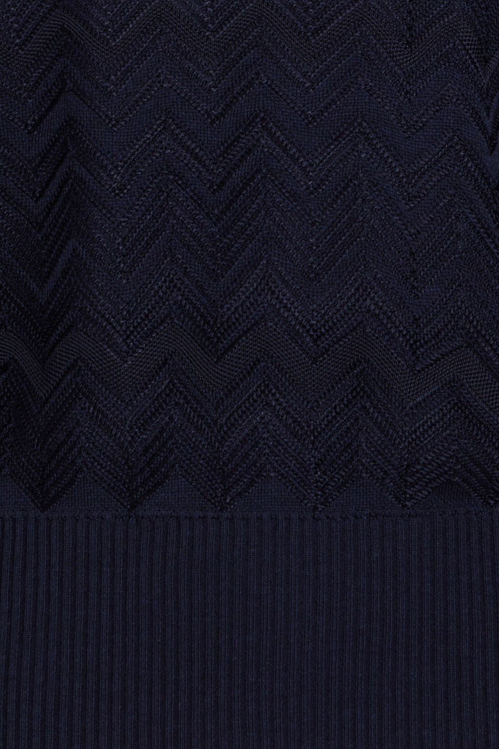 MISSONI Crochet-knit wool-blend turtleneck sweater