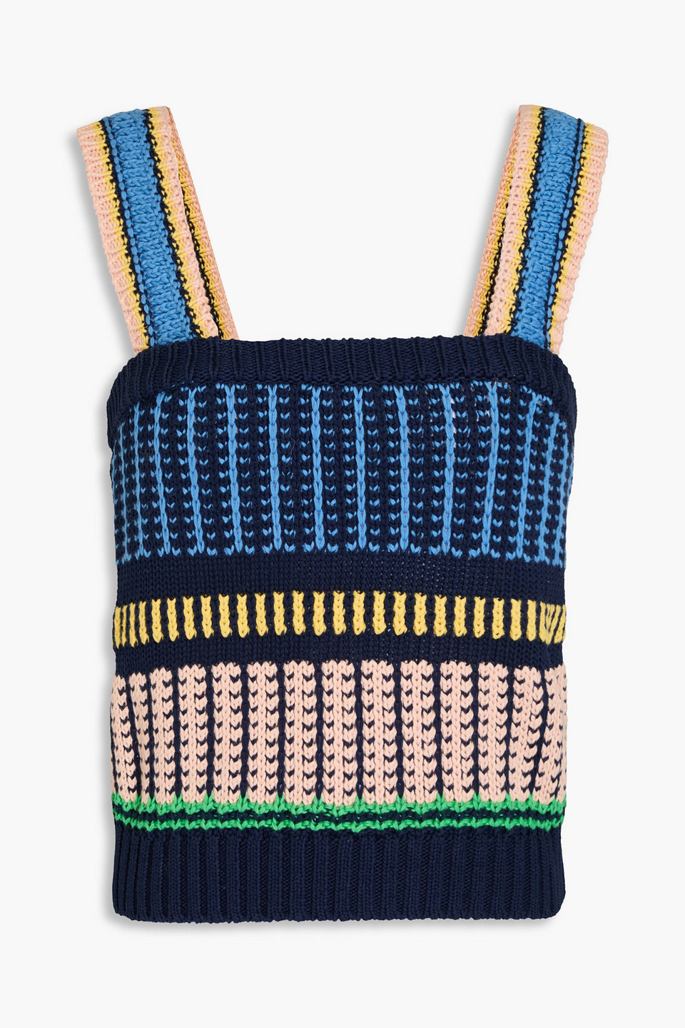 Voya jacquard-knit cotton tank