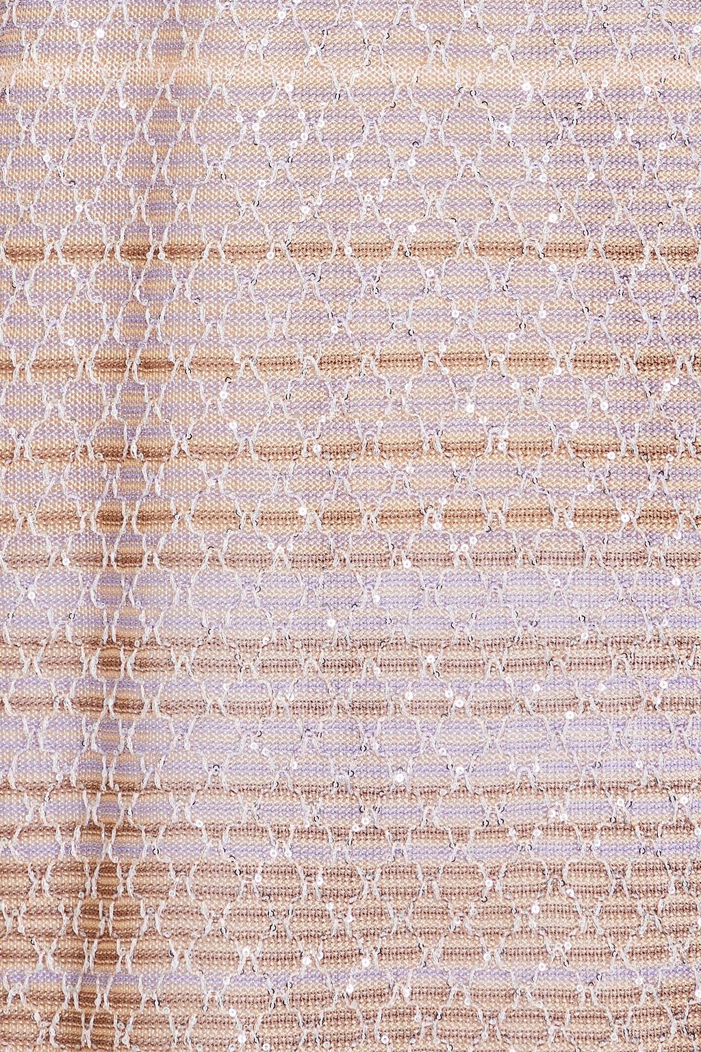 MISSONI كنزة رياضية من نسيج بحبكة كروشيه مزينة بأقراص بلون معدني