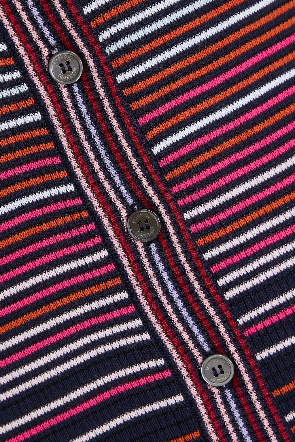 MISSONI كارديغان مخطط من مزيج من القطن بتصميم مضلّع