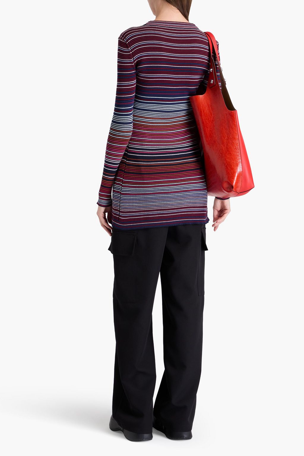 MISSONI كارديغان مخطط من مزيج من القطن بتصميم مضلّع