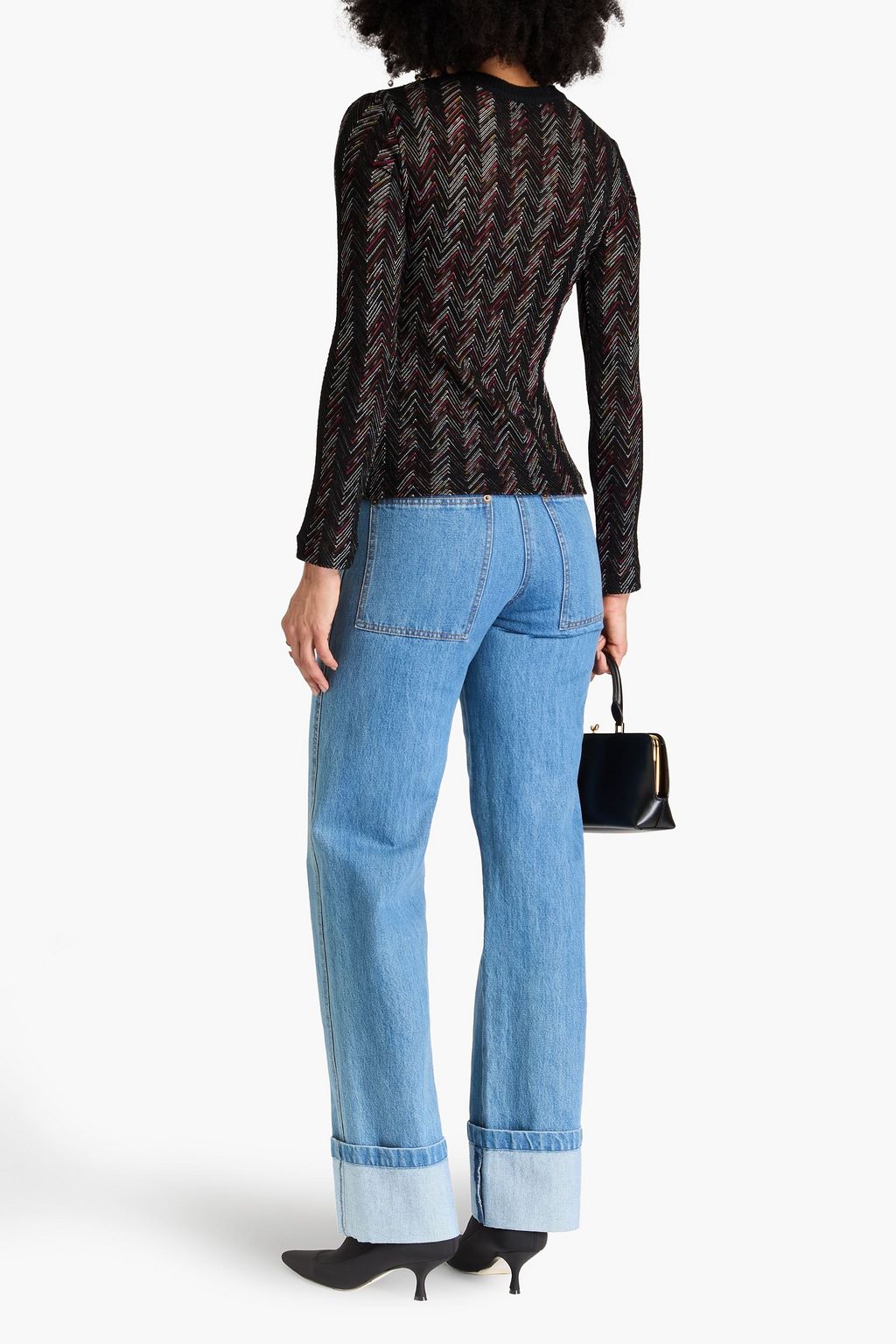 MISSONI كارديغان من مزيج الصوف بحبكة كروشيه