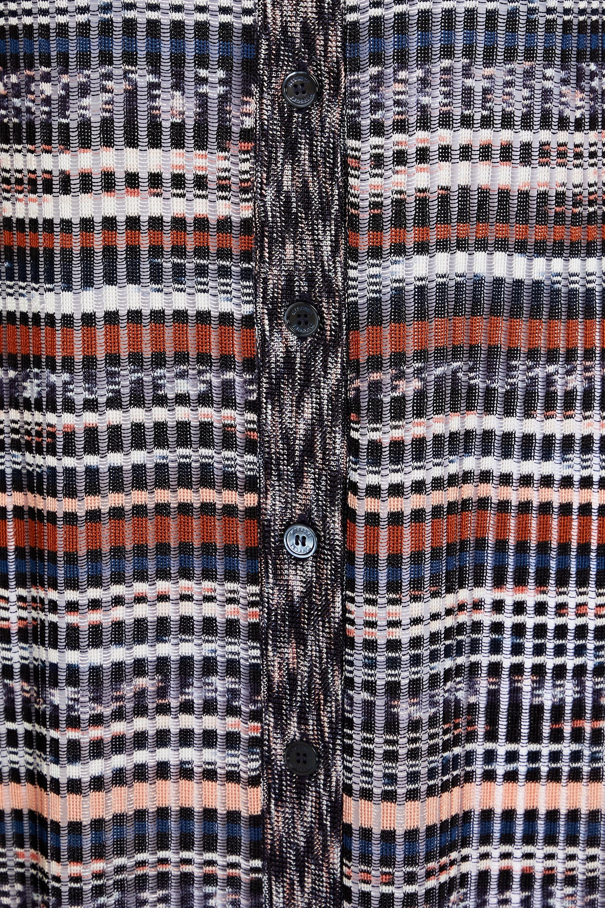 Missoni Space-dyed ribbed-knit cardigan thumbnail
