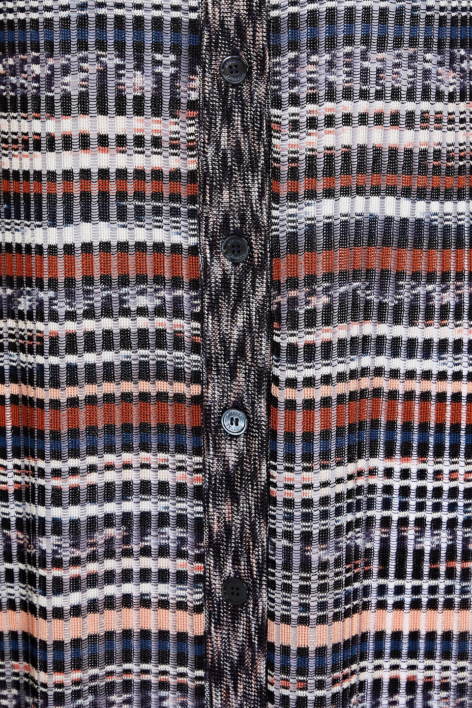 Missoni Striped Fine-knit Maxi Cardigan In Midnight Blue