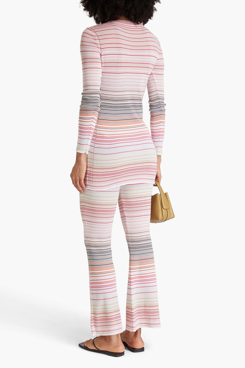 MISSONI كارديغان مخطط من مزيج من القطن بتصميم مضلّع
