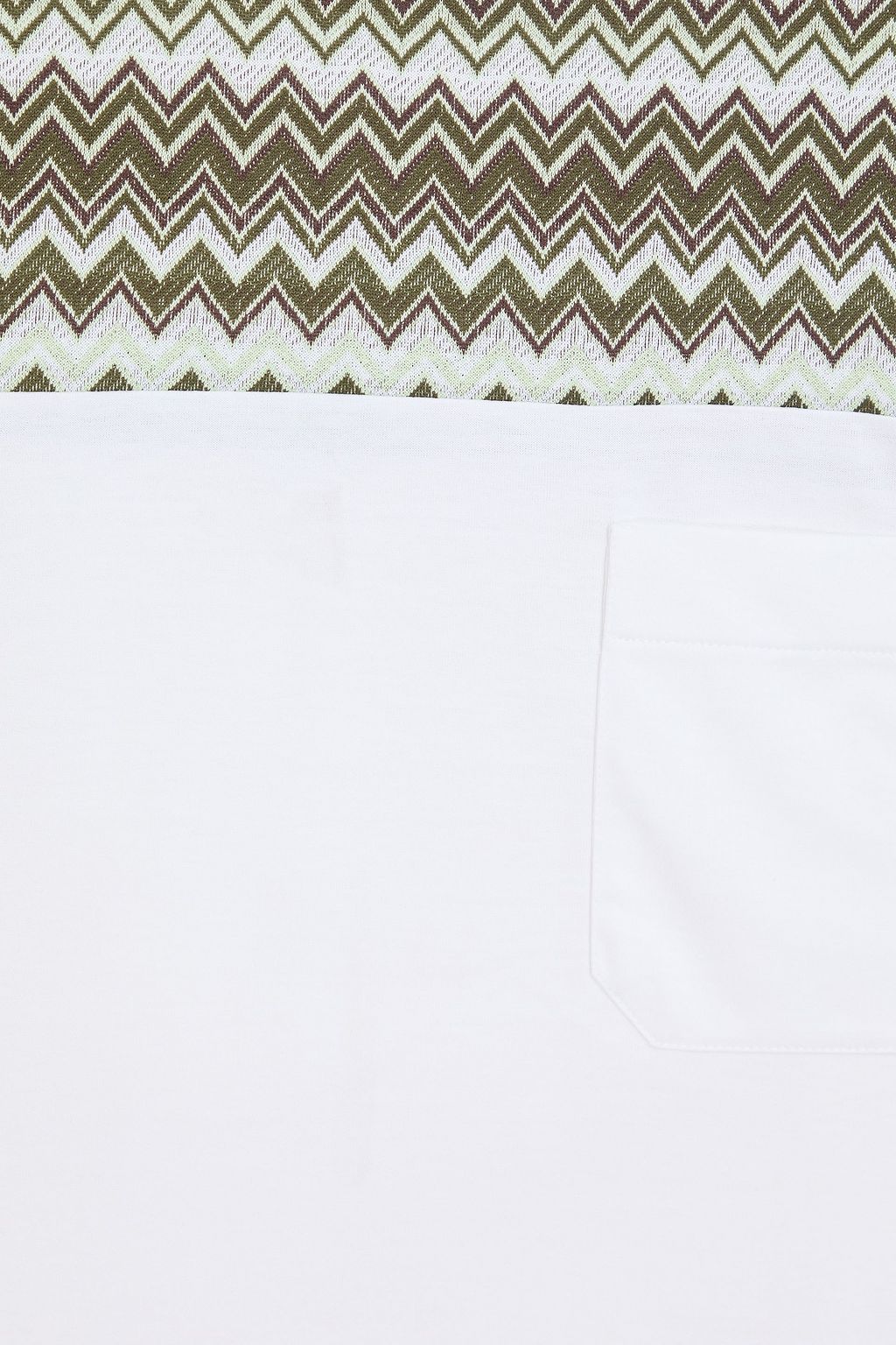 MISSONI Crochet-knit and cotton-jersey T-shirt