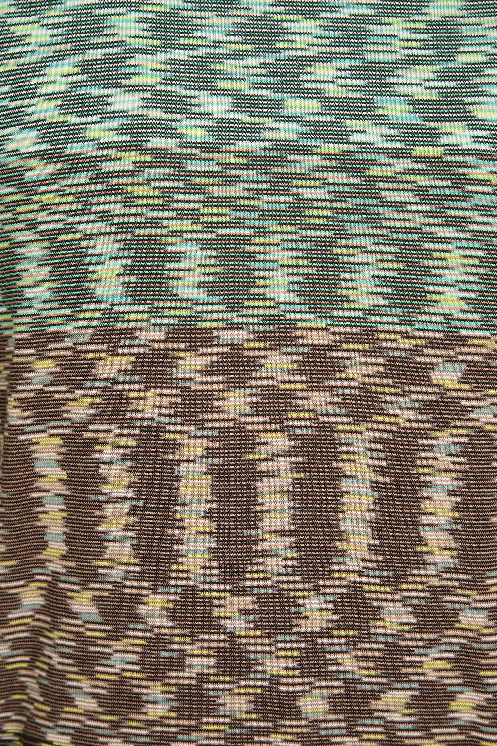 MISSONI 퍼포레이트 디테일 가죽 하이탑 스니커즈
