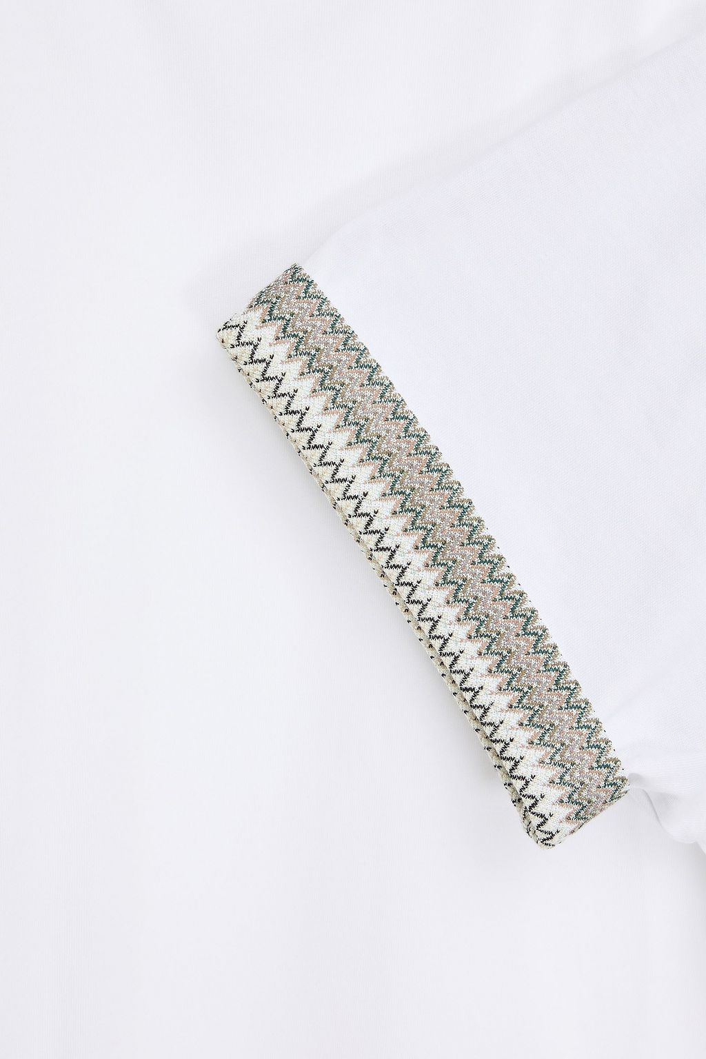 MISSONI Crochet-trimmed cotton-jersey T-shirt