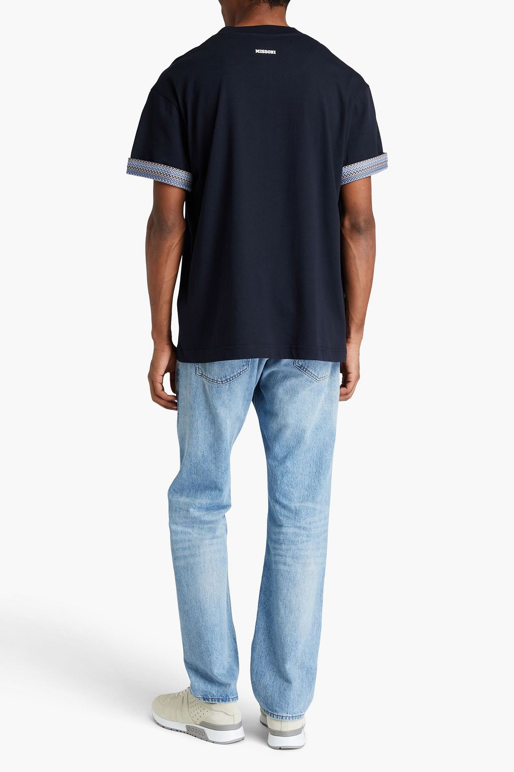 MISSONI Crochet-trimmed cotton-jersey T-shirt