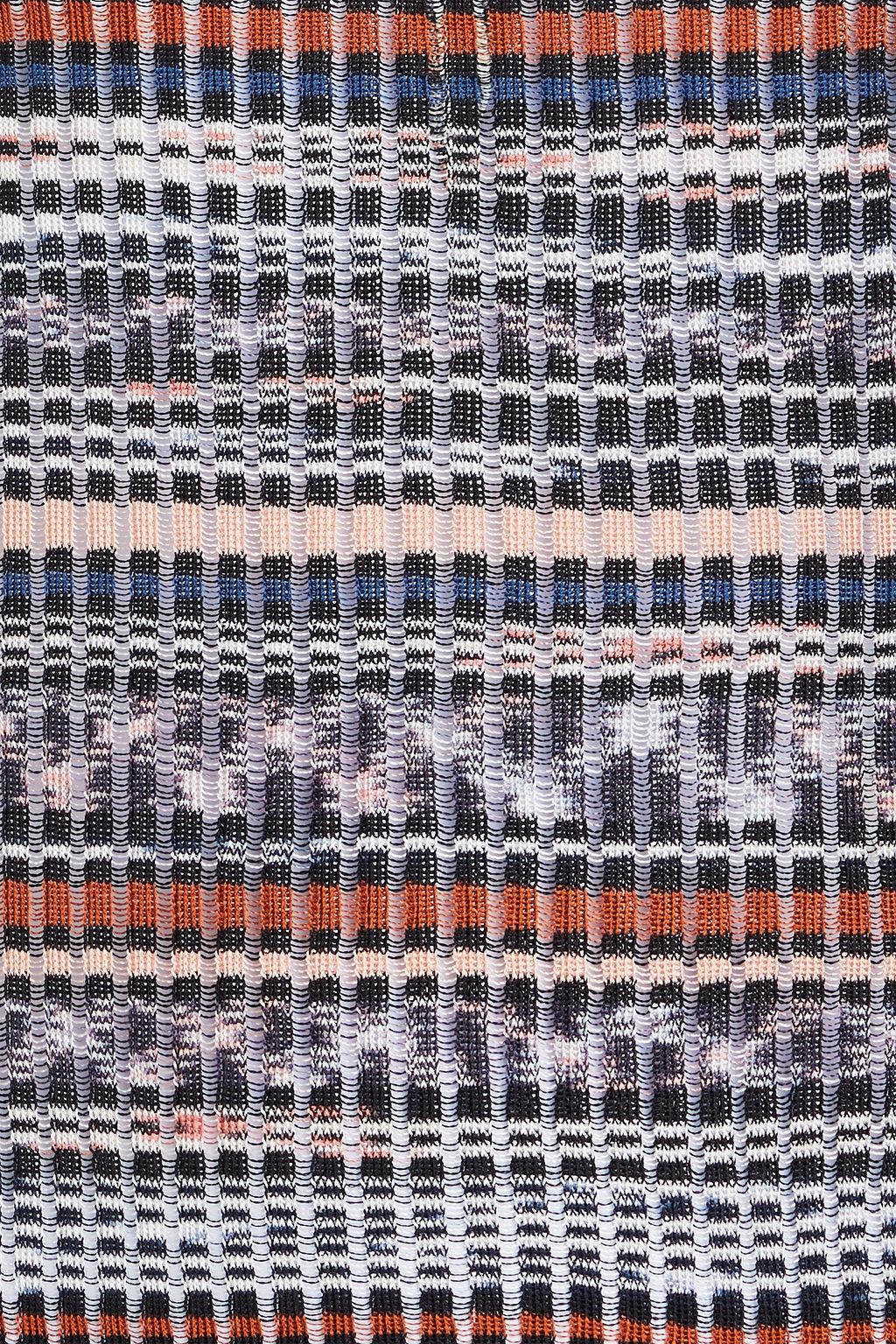 MISSONI تي شيرت بدون أكمام بحبكة مضلّعة بألوان متداخلة