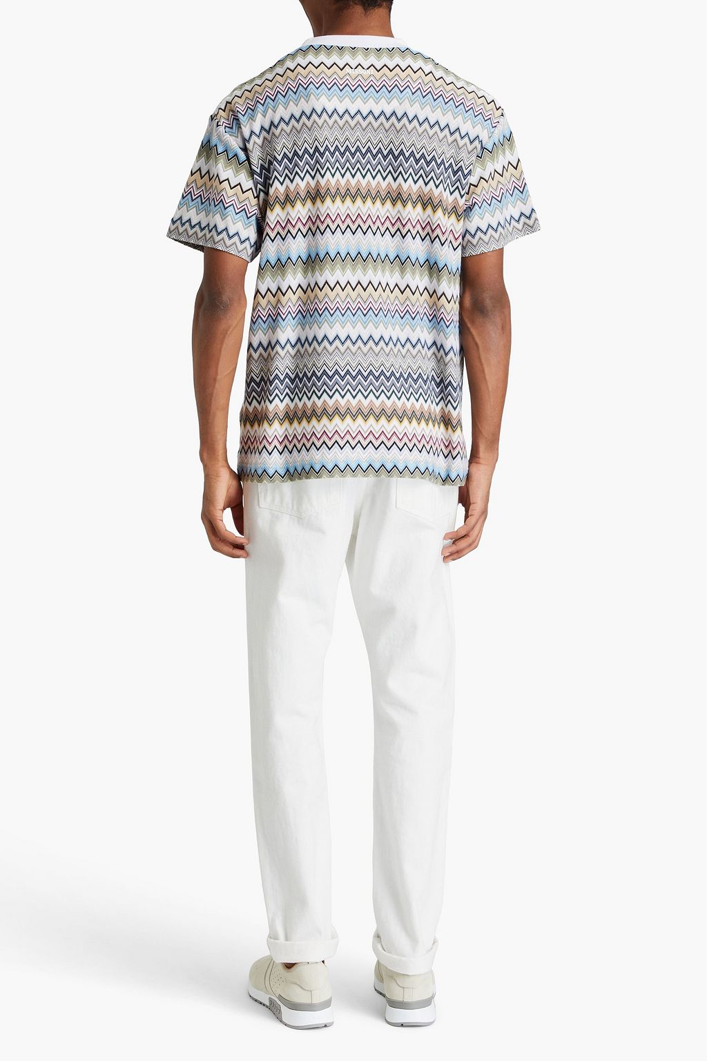 MISSONI تي شيرت من القطن بحبكة كروشيه