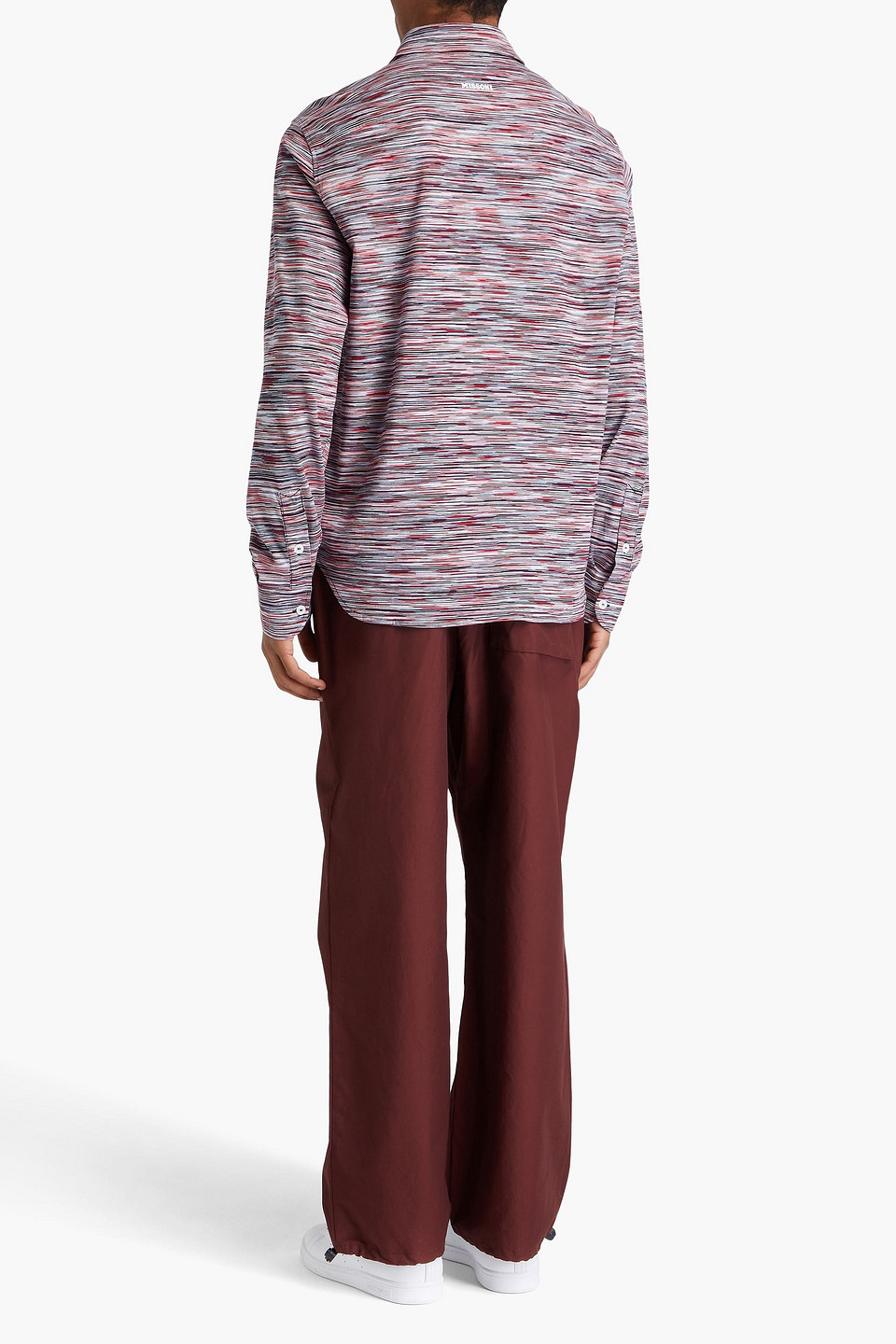 Missoni Space-dyed Cotton-jersey Shirt In Red