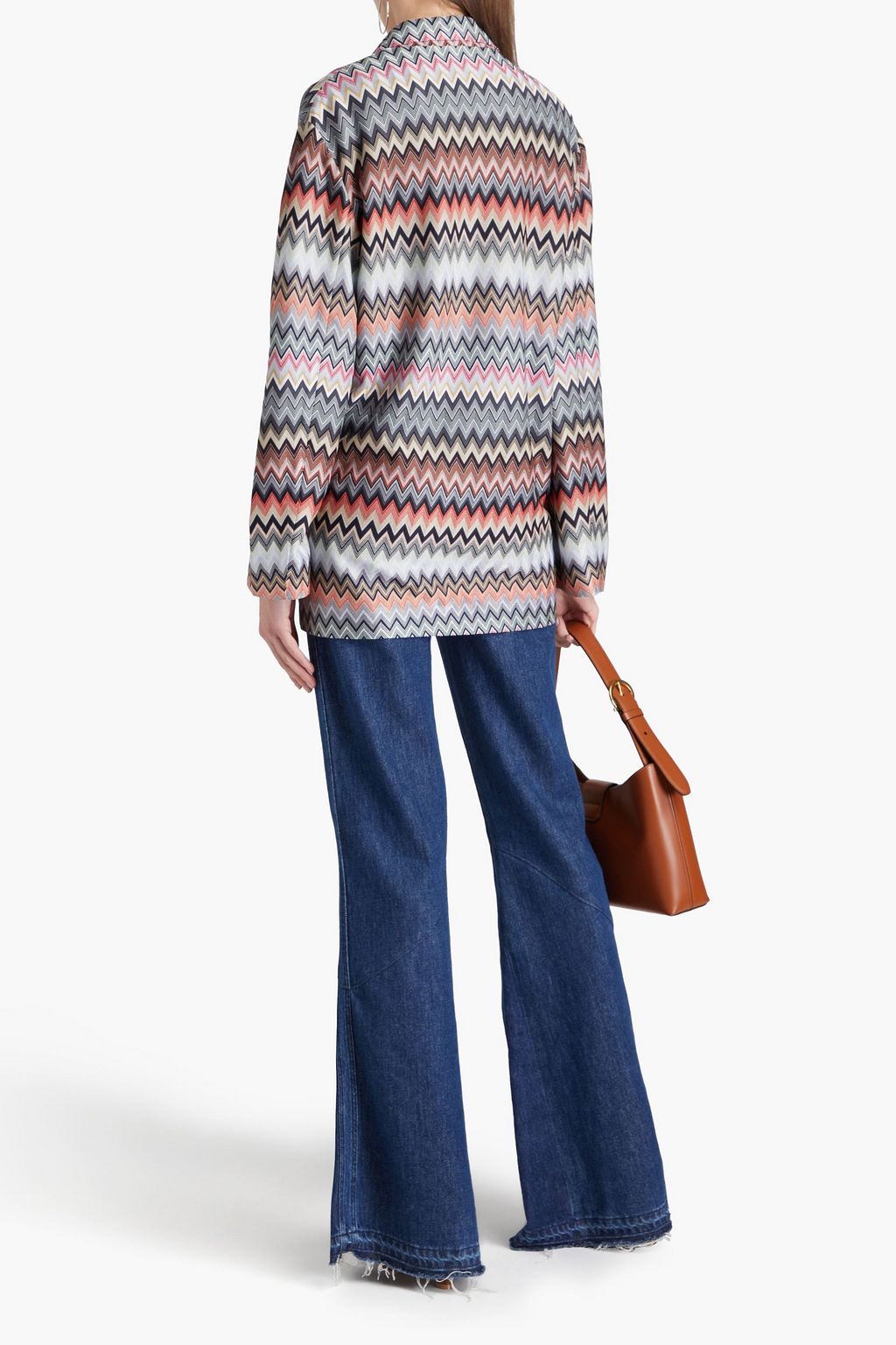 MISSONI Crochet-knit cotton-blend blazer