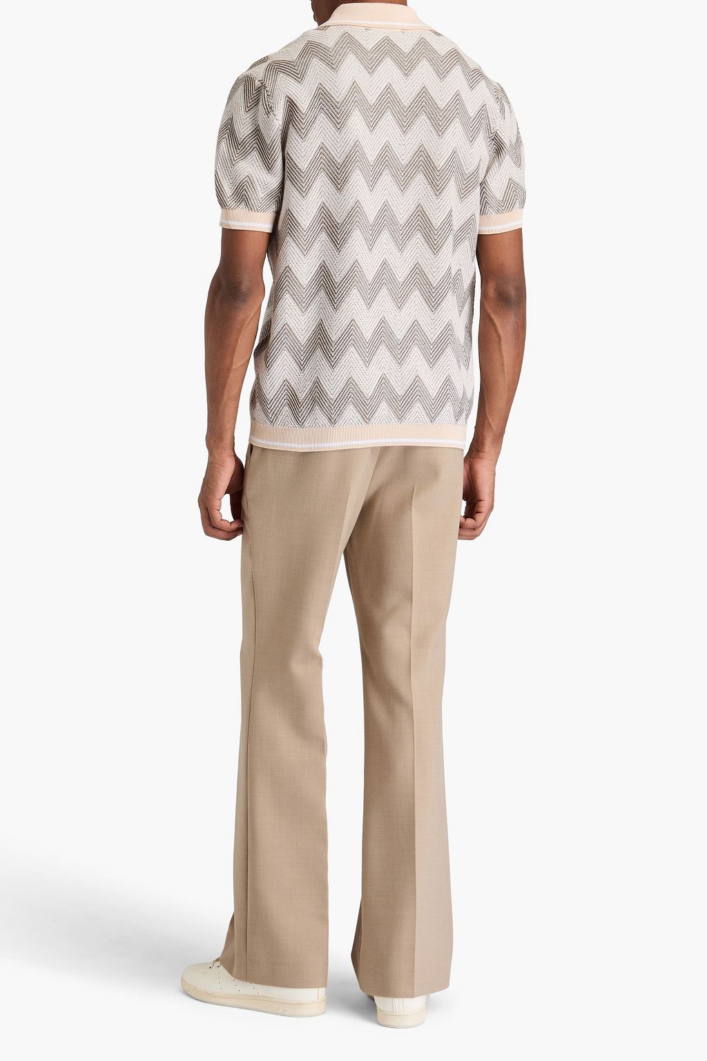 MISSONI 자카드 니트 코튼 폴로 셔츠