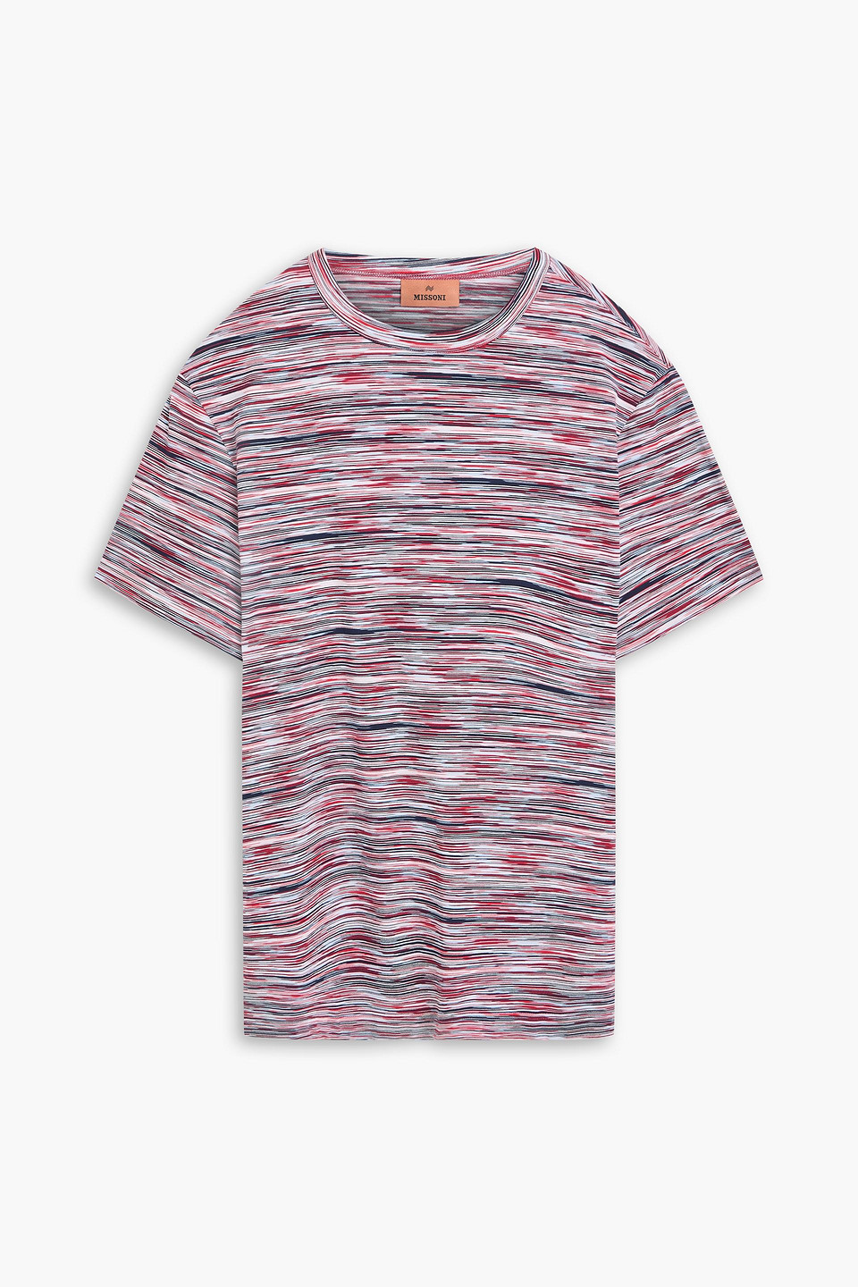 Space-dyed cotton-jersey T-shirt